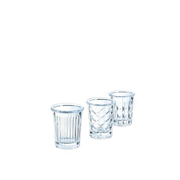 3.4cl New York Set Of 3 Shot Glasses Mix