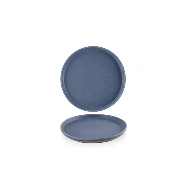 26cm Emerge Walled Plate Oslo Blue