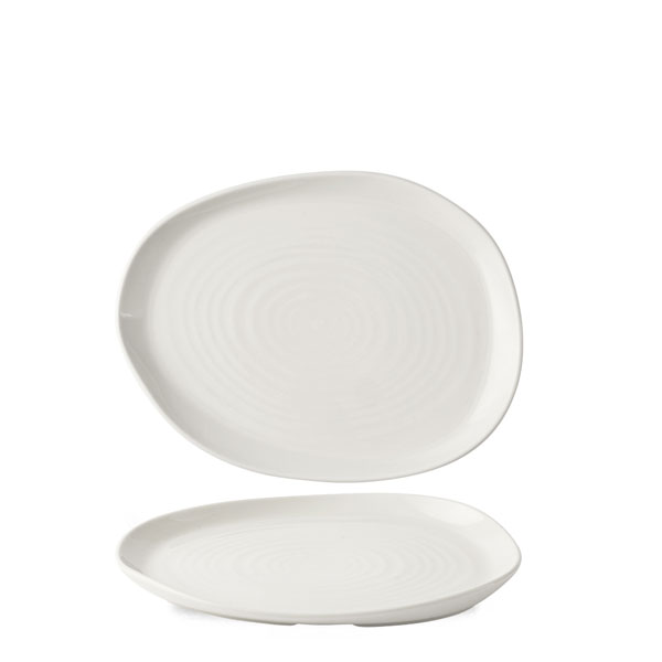 16.5cm Envisage Natural Plate White