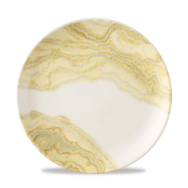 26cm Tide Coupe Plate Gold
