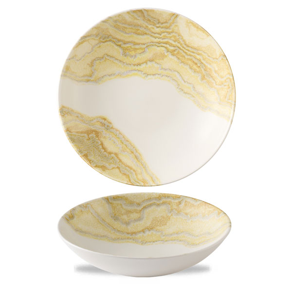 24.8cm Tide Coupe Bowl Gold