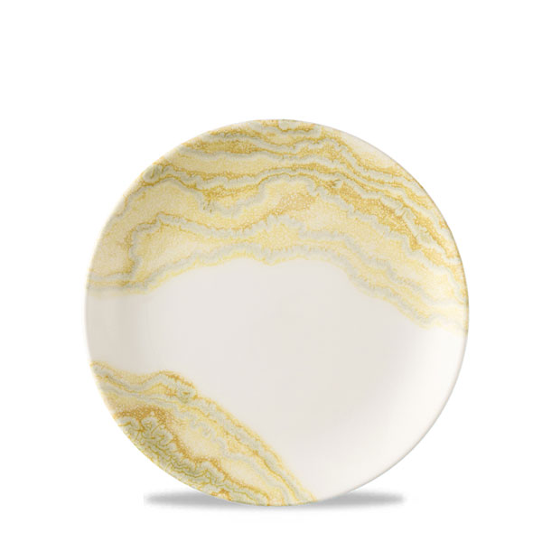 16.5cm Tide Coupe Plate Gold
