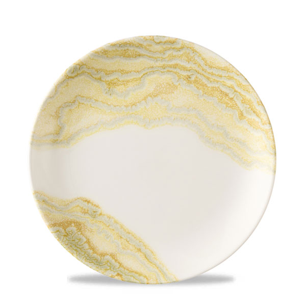 21.7cm Tide Coupe Plate Gold