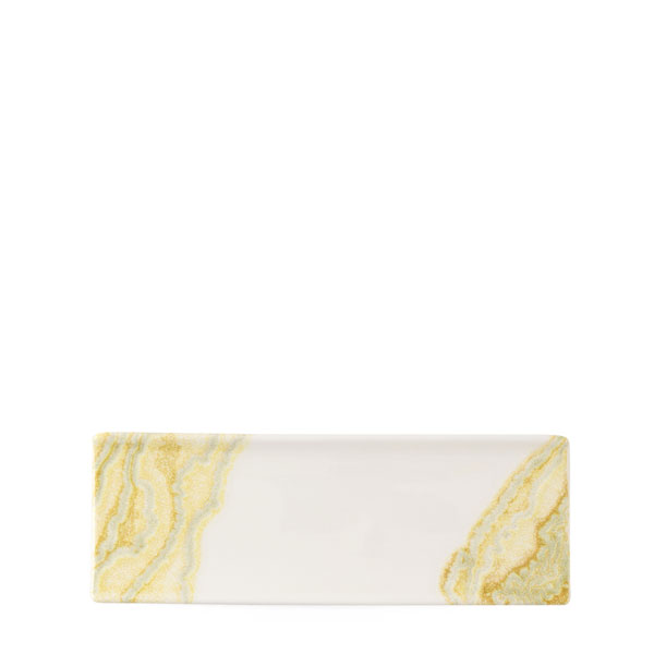 24.7x8.8cm Tide Rectangular Plate Gold
