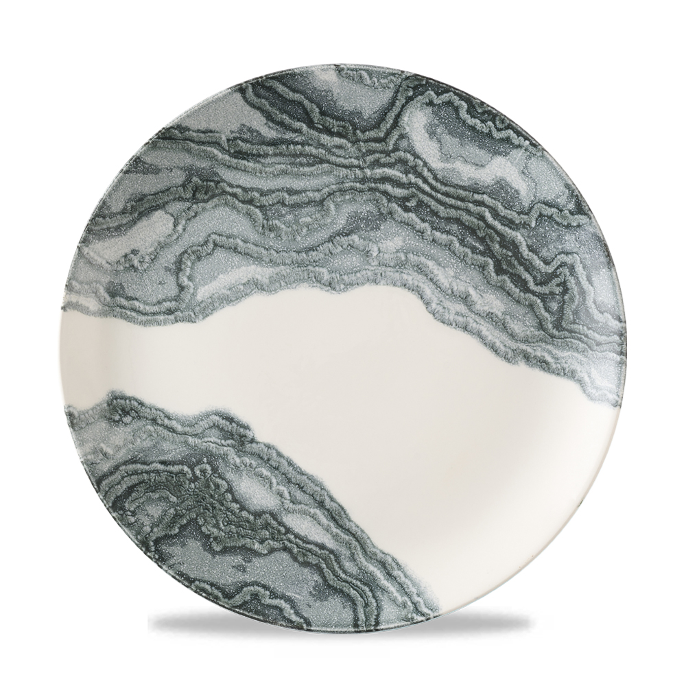 26cm Tide Coupe Plate Black