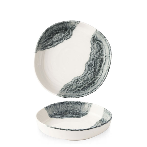 23cm Tide Organic Walled Bowl Black