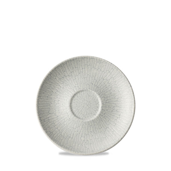 16cm Churchill Inked Delta Saucer Grey