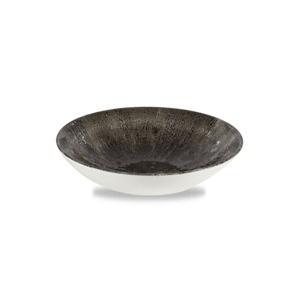 18.2cm Stone Coupe Bowl Quartz Black