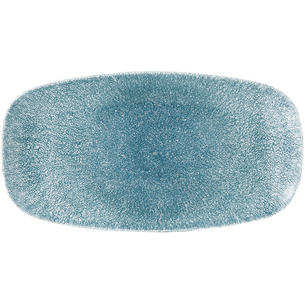 35.5x18.9cm Raku Chefs Oblong Plate Topaz