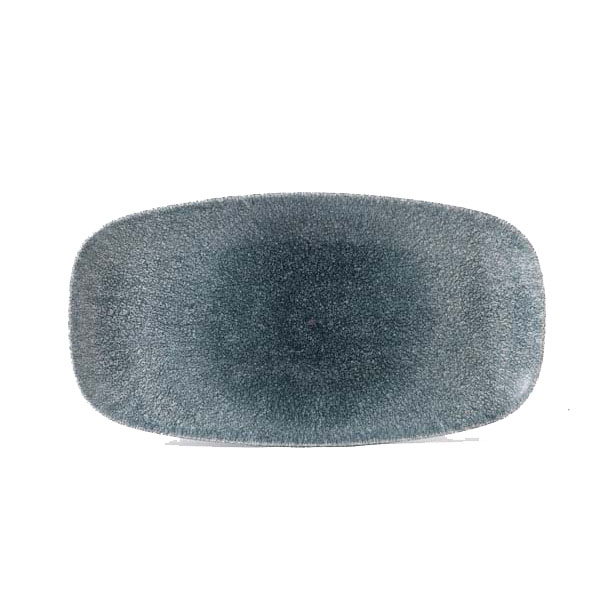 26.1x20.2cm Raku Chefs Oblong Plate Topaz