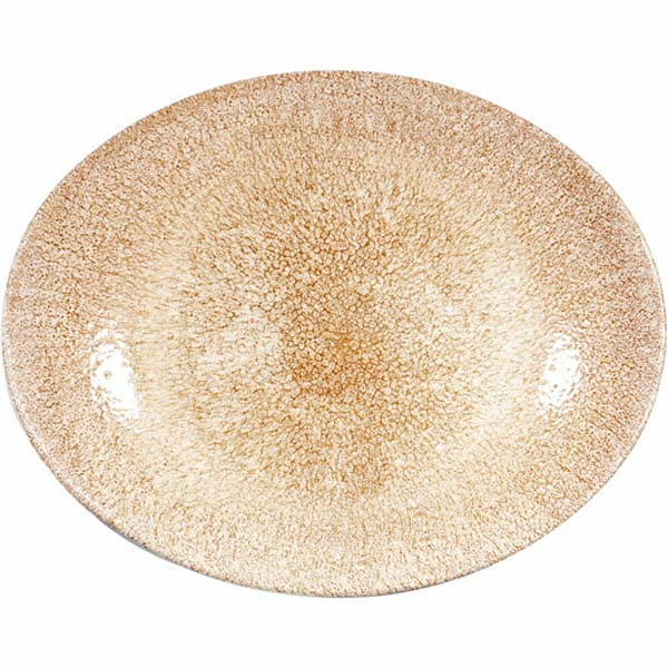 27x22.9cm Raku Oval Coupe Plate