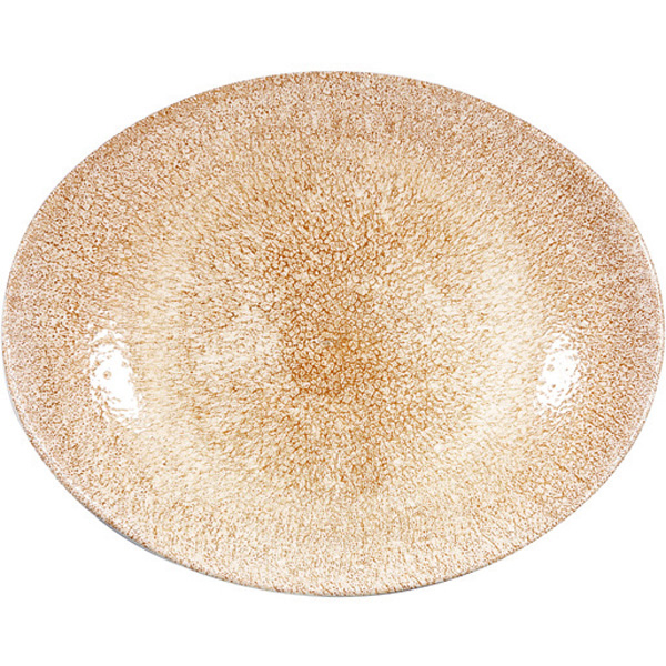 31.7x25.5cm Raku Oval Coupe Plate