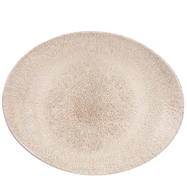 27x22.9cm Raku Oval Coupe Plate