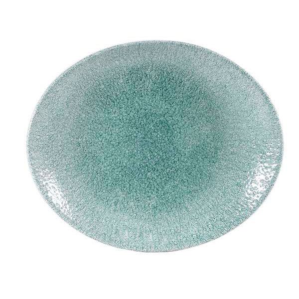 27x22.9cm Raku Oval Coupe Plate