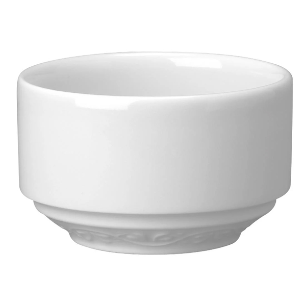 14oz White Consomme Bowl