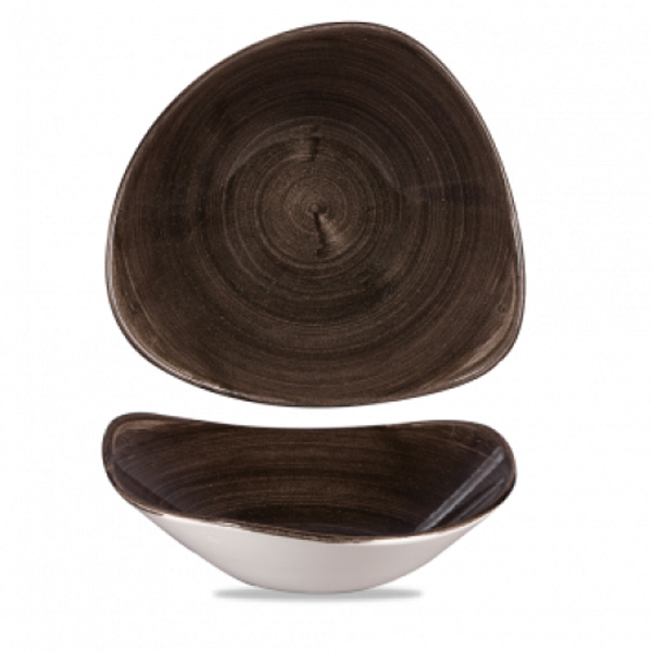 23.5cm Stonecast Patina Triangle Bowl