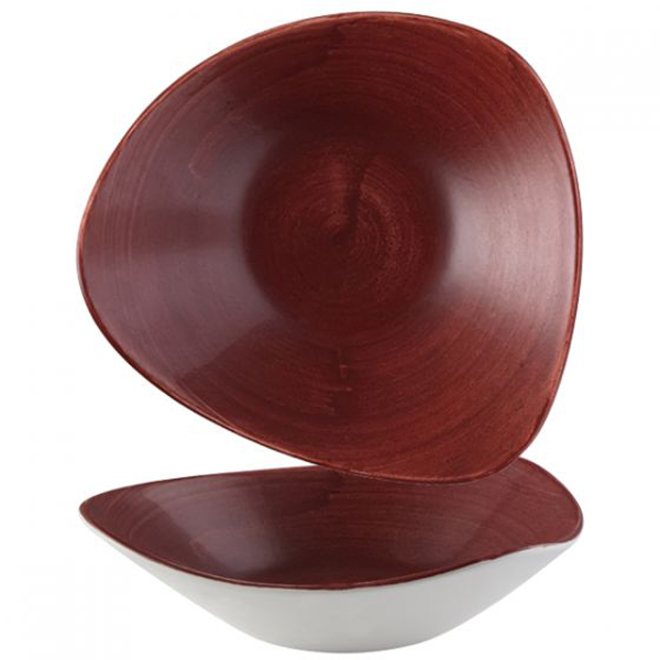 23.5cm Stonecast Patina Triangle Bowl
