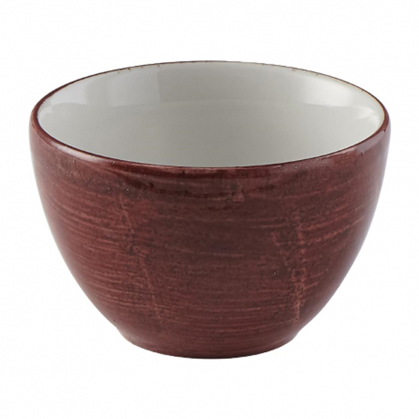 8oz Stonecast Patina Sugar Bowl Rust Red