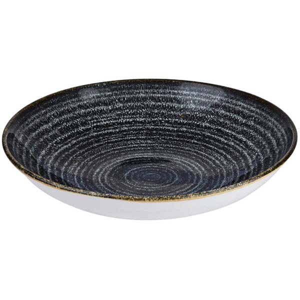 24.8cm Homespun Coupe Bowl Charcoal Black