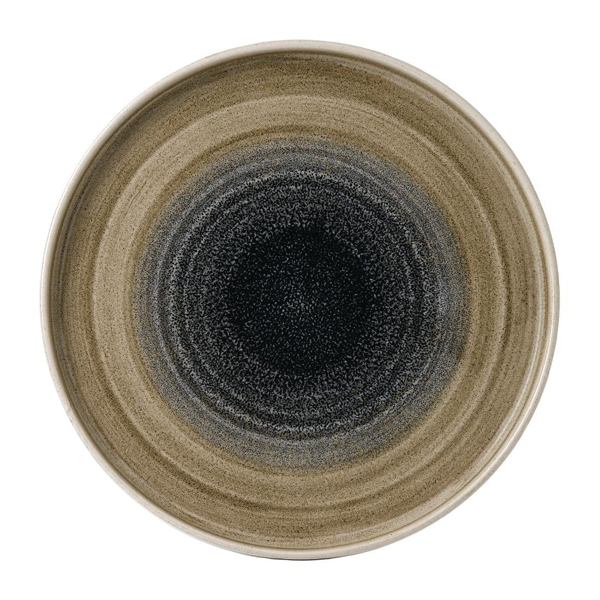 26cm Stonecast Aqueous Walled Plate Bayou