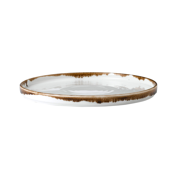26cm Harvest Walled Plate Natural