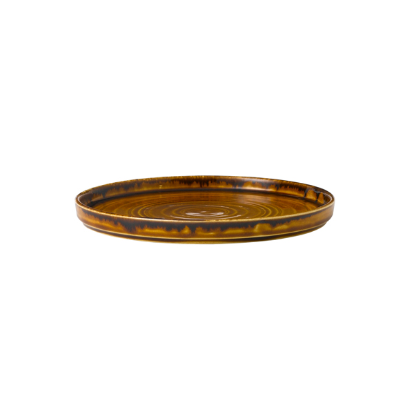 21cm Harvest Walled Plate Brown