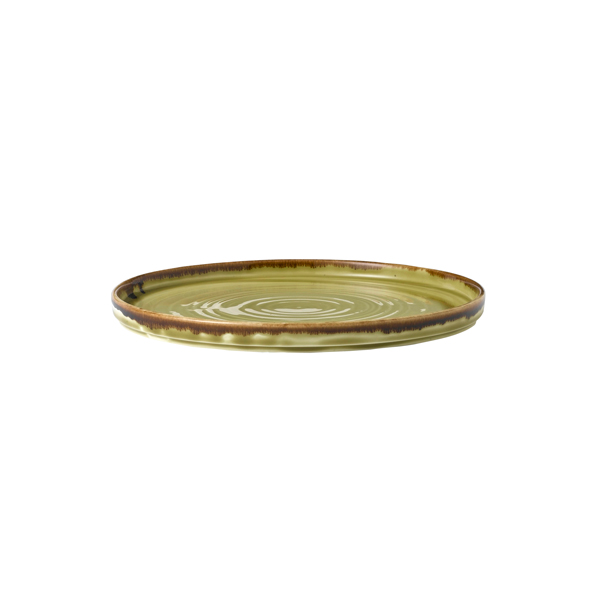 21cm Harvest Walled Plate Green