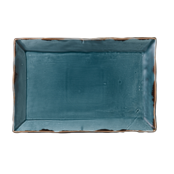 28.7x19cm Harvest Rectangular Tray Blue