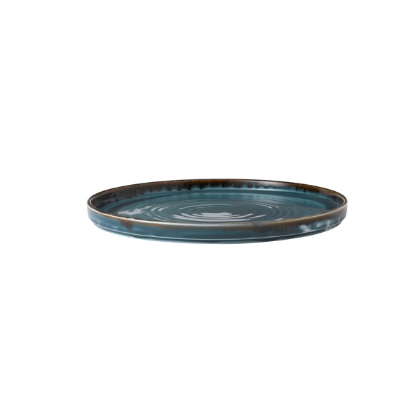 21cm Harvest Walled Plate Blue