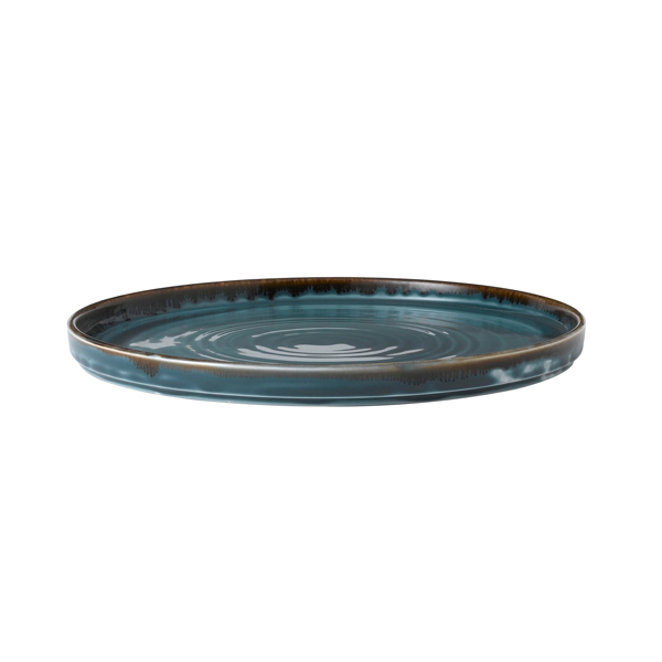 26cm Harvest Walled Plate Blue