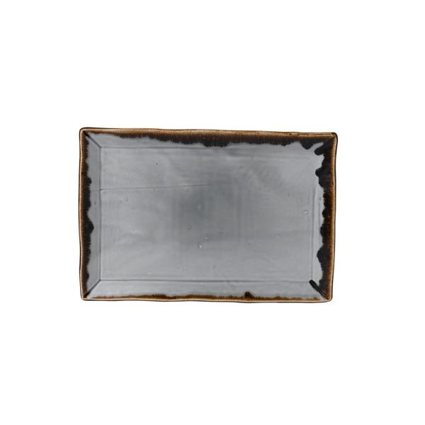 34.5x23.3cm Harvest Rectangular Tray Grey