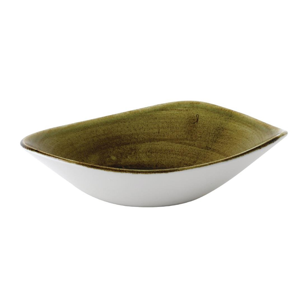 23.5cm Stonecast Plume Triangle Bowl