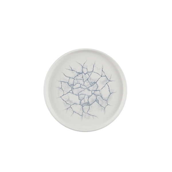 21cm Kintsugi Chefs Walled Plate Pearl