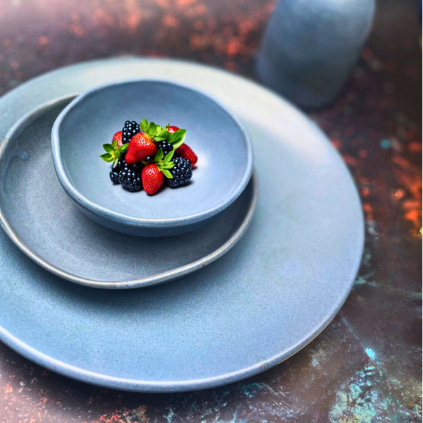 26.5cm Granite Small Rim Flat Plate