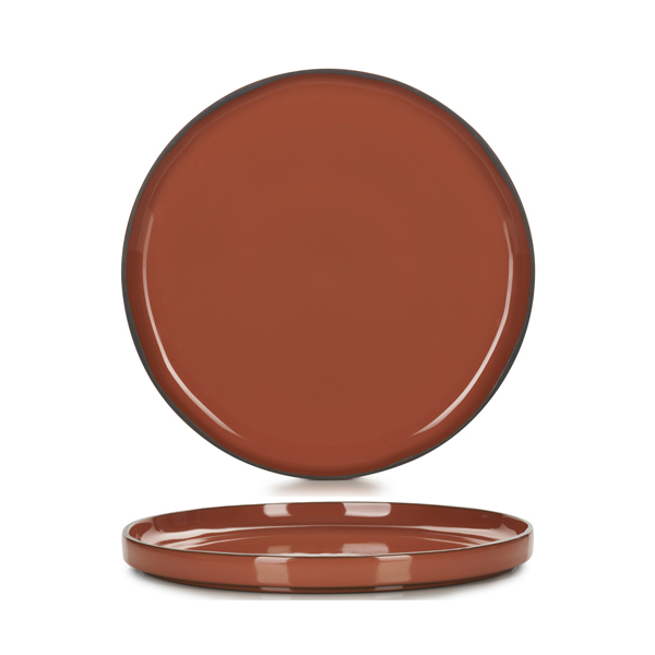 28cm Caractere Plate Cinnamon