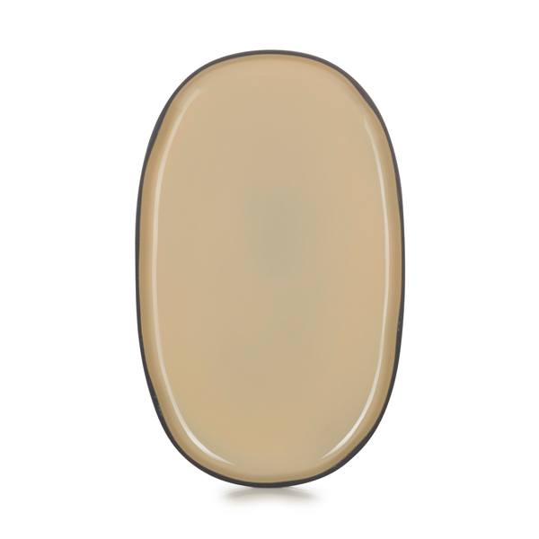 35.5x21.8cm Caractere Oval Plate Nutmeg