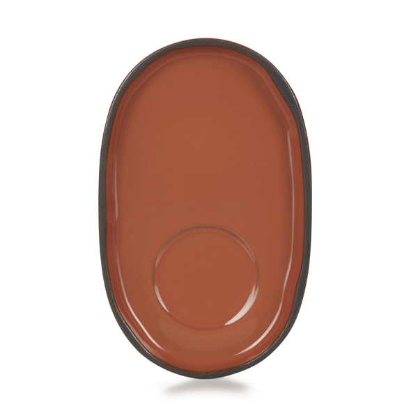 13.5x8.3cm Caractere Saucer Cinnamon