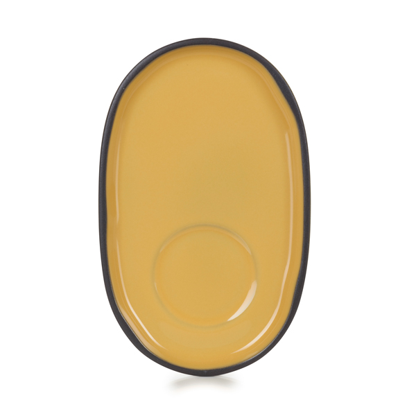 13.5x8.3cm Caractere Saucer Tumeric