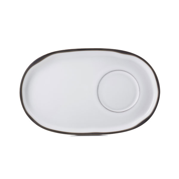 18x11.1cm Caractere Saucer Cumulus White