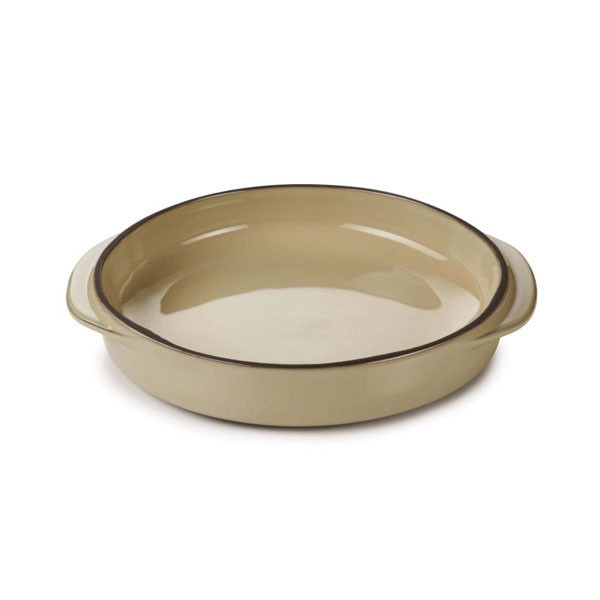 16x14x3cm Caractere Round Dish Nutmeg