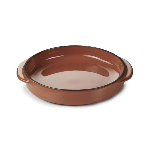 16x14x3cm Caractere Round Dish Cinnamon