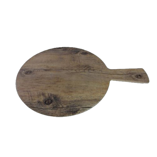 30cm Driftwood Melamine Round Serving