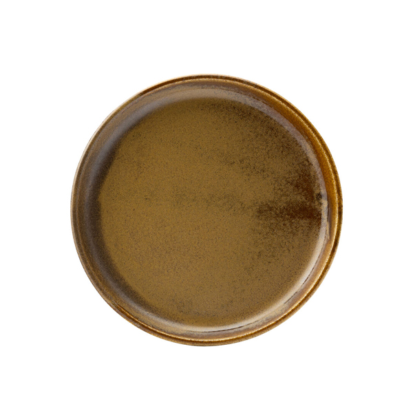 17.5cm Murra Walled Plate Toffee