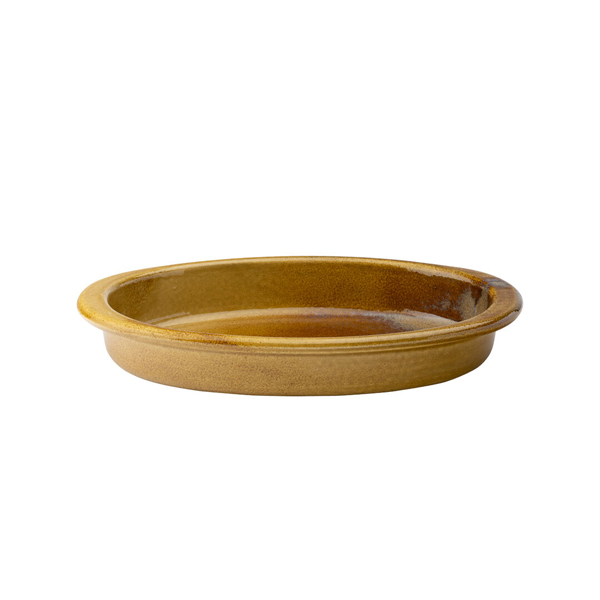 25.5cm Murra Oval Eared Dish Toffee