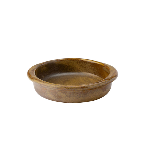 18cm Murra Round Eared Dish Toffee