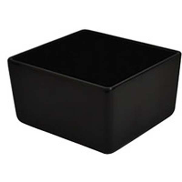 162x173x100mm Melamine Chunky Crock Black