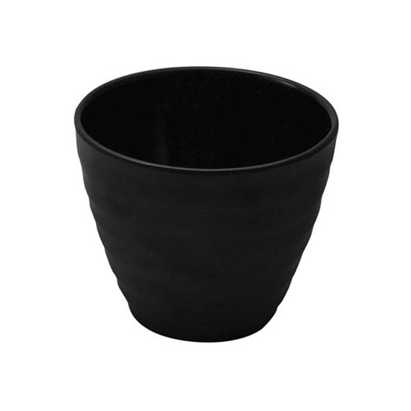 140x90mm Ripple Melamine Bowl Black