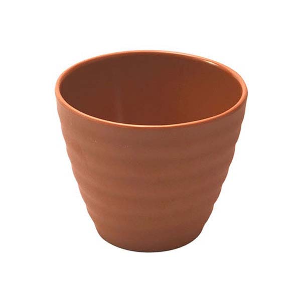 140x90mm Ripple Melamine Bowl Terracotta