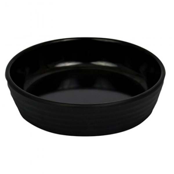280ml Ripple Melamine Low Bowl Black