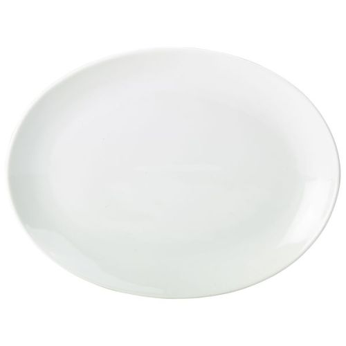 24.5x19cm Simply Oval Plate White